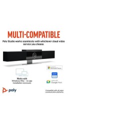Poly Studio USB Video Bar Vaizdo konferencijų sistema, Juoda