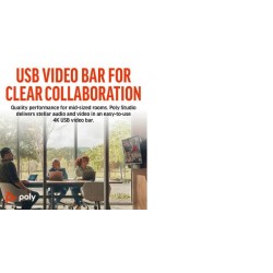 Poly Studio USB Video Bar Vaizdo konferencijų sistema, Juoda