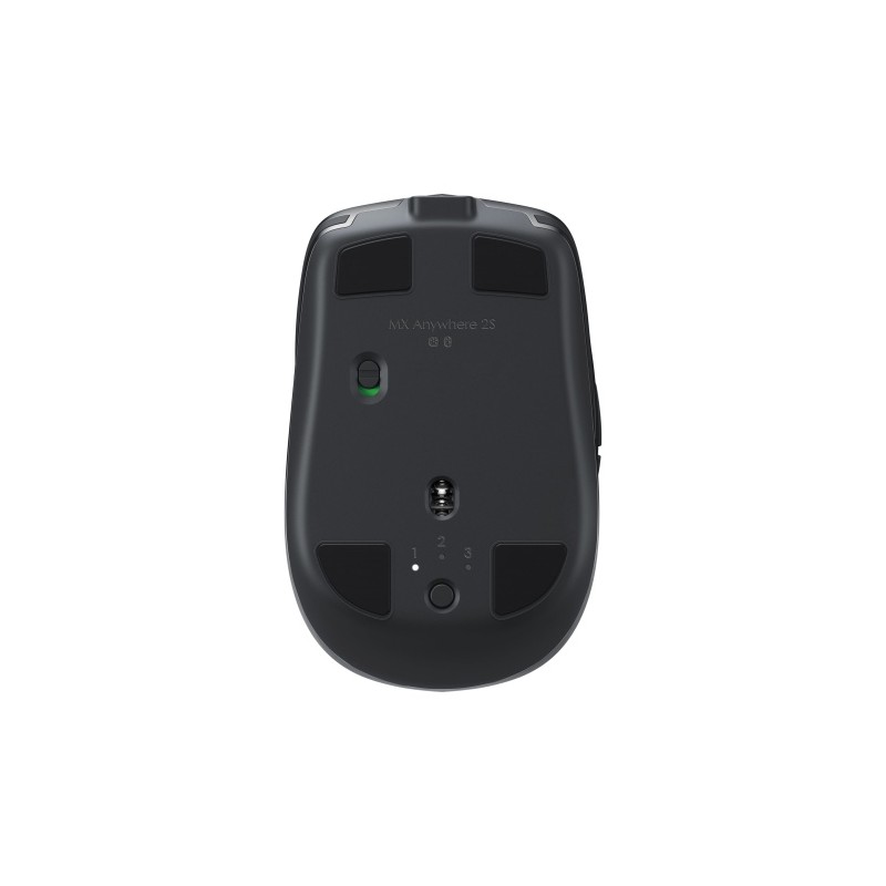 Logitech MX Anywhere 2S Belaidė pelė, RF Wireless + Bluetooth, 4000 DPI, Graphite