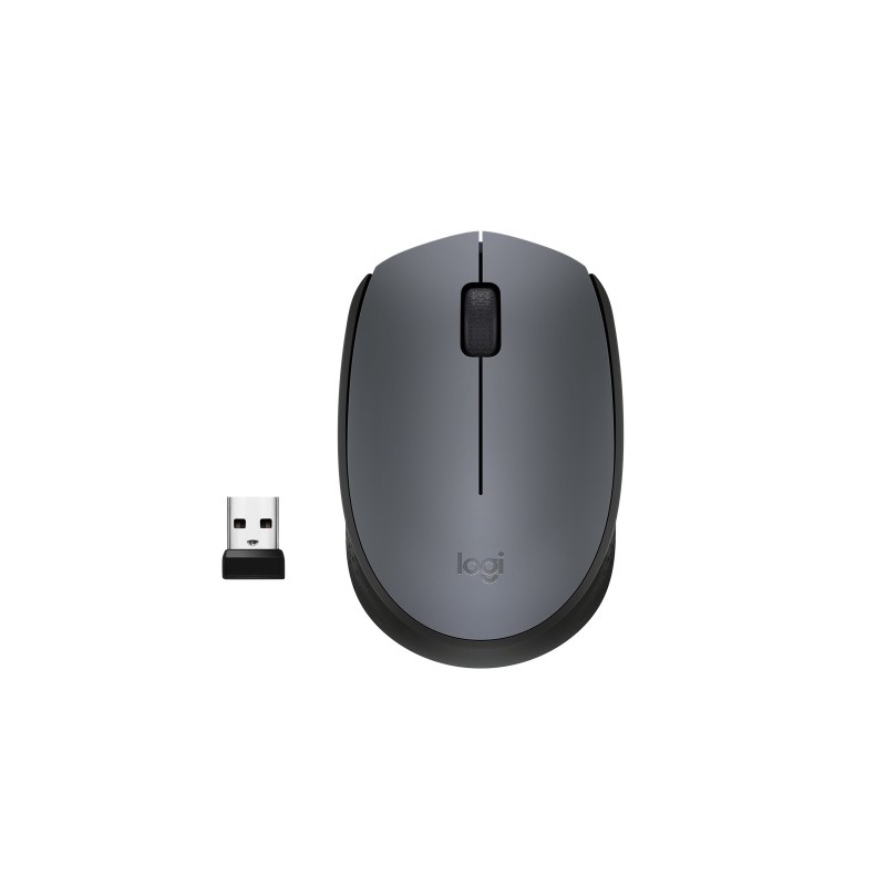 Logitech M170 Belaidė pelė, RF Wireless, 1000 DPI, Grey/Black (SPEC)