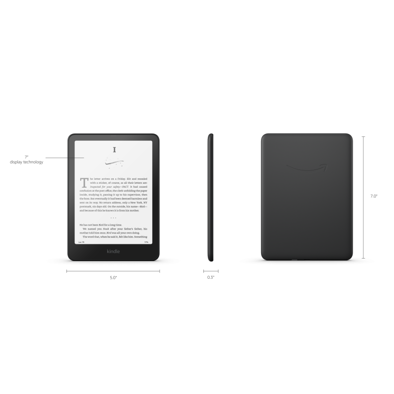 Amazon Kindle Paperwhite Elektroninė skaityklė 7'' 300ppi, 16GB, Black