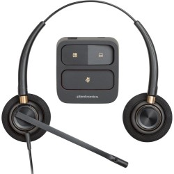 POLY EncorePro HW520 Binaural Laidinės ausinės, USB-A, Juoda