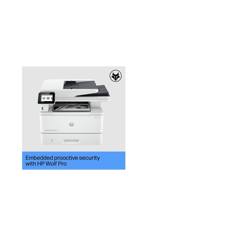 HP LaserJet Pro MFP 4102dw Spausdintuvas lazerinis nespalvotas MFP A4 40 ppm USB Wi-Fi Ethernet LAN