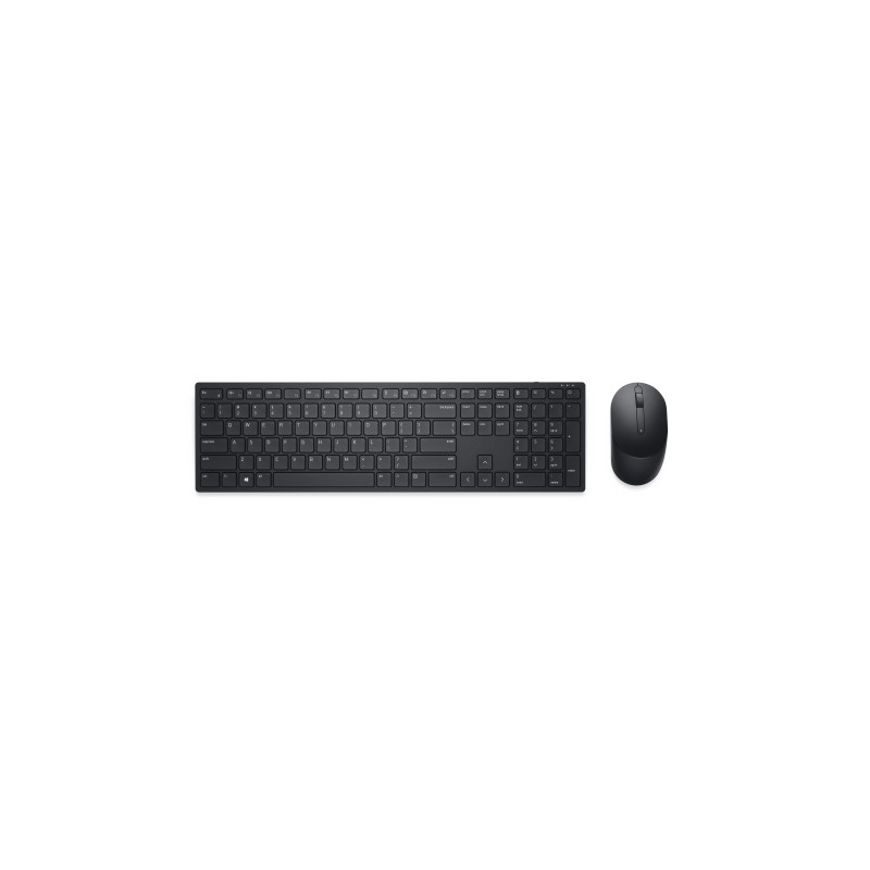 Dell Pro KM5221W Belaidė klaviatūra + pelė, RF Wireless, US Int, Juoda