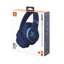 JBL Live 770NC Belaidės/Laidinės ausinės, Bluetooth, 3.5mm jack, Mėlyna