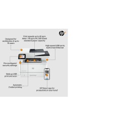 HP LaserJet Pro MFP 4102fdn Spausdintuvas lazerinis nespalvotas MFP A4 40 ppm USB Ethernet LAN