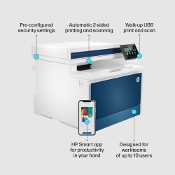 HP Color LaserJet Pro MFP 4302fdn Spausdintuvas lazerinis spalvotas MFP A4 33 ppm USB Ethernet LAN