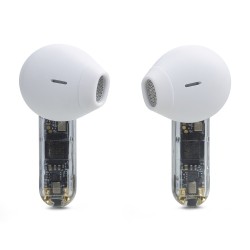 JBL Tune Flex Belaidės ausinės Earbuds, Ghost White