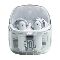 JBL Tune Flex Belaidės ausinės Earbuds, Ghost White