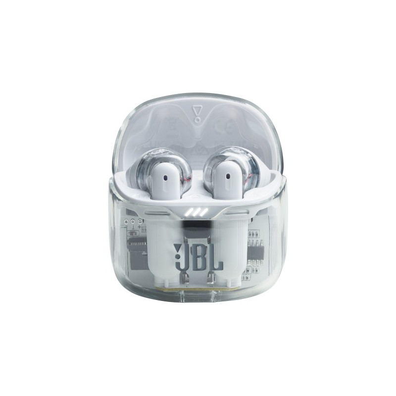 JBL Tune Flex Belaidės ausinės Earbuds, Ghost White