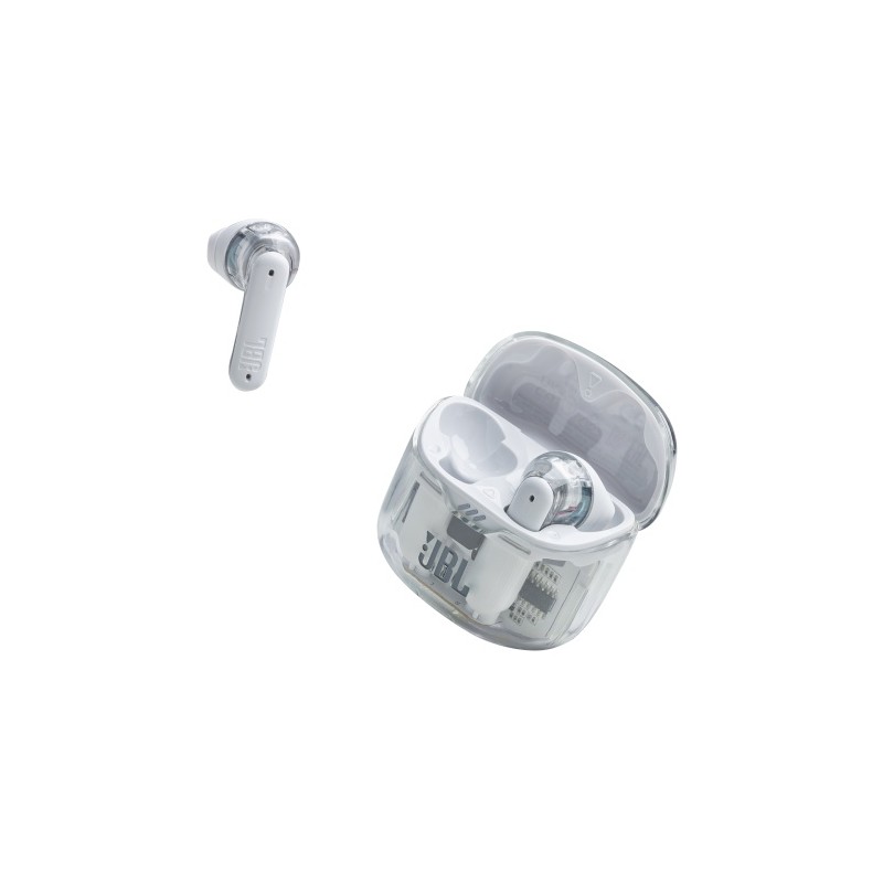 JBL Tune Flex Belaidės ausinės Earbuds, Ghost White