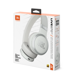 JBL Live 670NC Belaidės ausinės, Bluetooth, 3.5mm jack, Balta