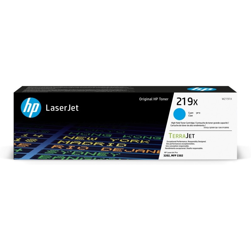 HP 219X (W2191X) Lazerinė kasetė, Žydra