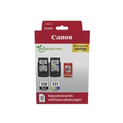 Canon PG-510/CL-511 (2970B017) Photo value pack Rašalinių kasečių komplektas, BK/CMY