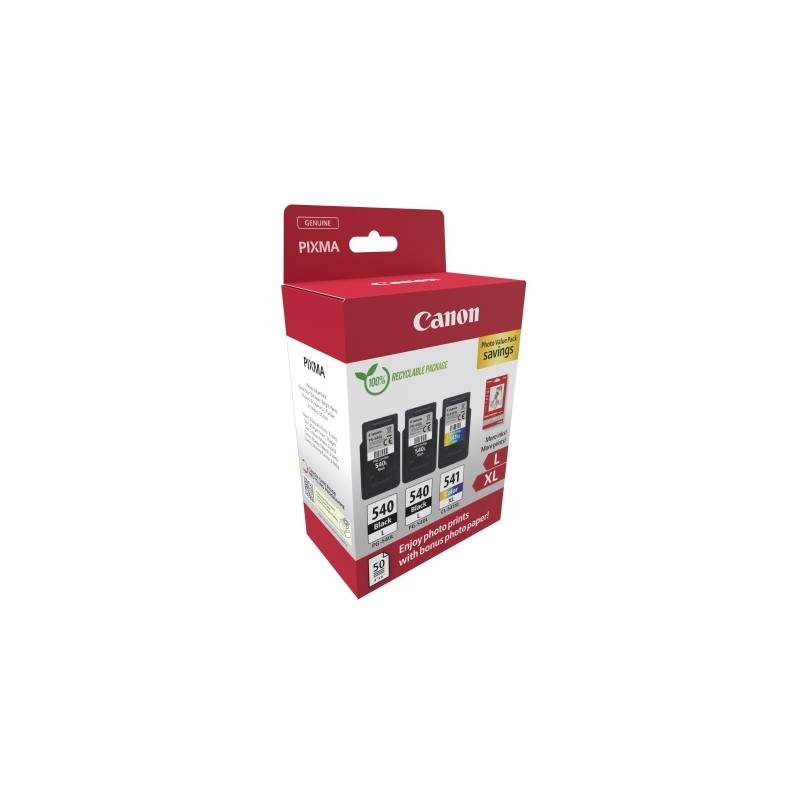 Canon PG-540L/CL-541XL (5224B015) Photo value pack Rašalinių kasečių komplektas, BK/CMY