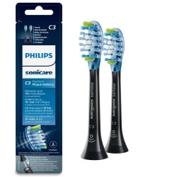 Philips Sonicare C3 Premium Plaque Defence Standartinės Sonic dantų šepetėlio galvutės, Juoda