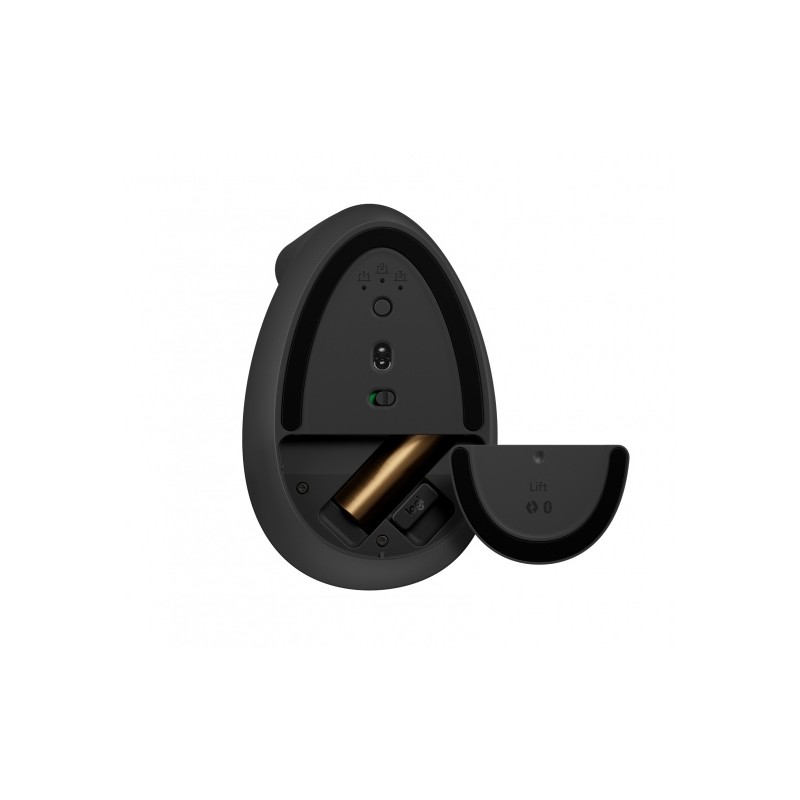Logitech LIFT Left Belaidė pelė, RF Wireless + Bluetooth, 4000 DPI, Graphite (SPEC)