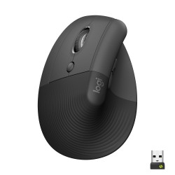 Logitech LIFT Left Belaidė pelė, RF Wireless + Bluetooth, 4000 DPI, Graphite (SPEC)