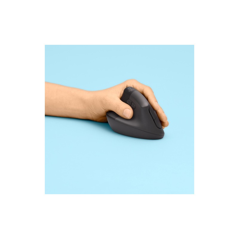 Logitech LIFT Left Belaidė pelė, RF Wireless + Bluetooth, 4000 DPI, Graphite (SPEC)