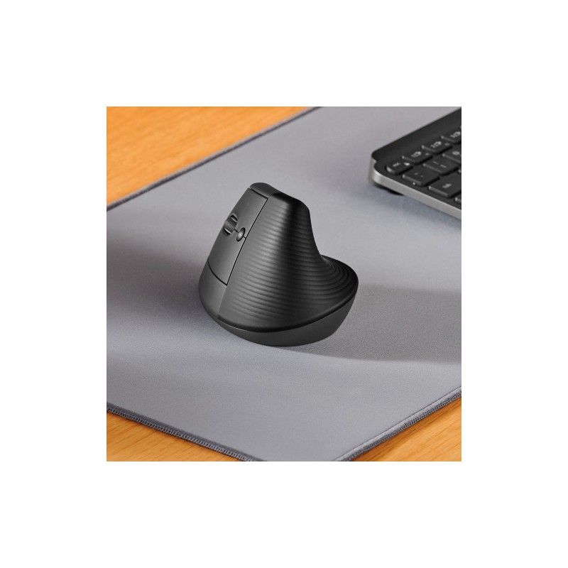Logitech LIFT Left Belaidė pelė, RF Wireless + Bluetooth, 4000 DPI, Graphite (SPEC)