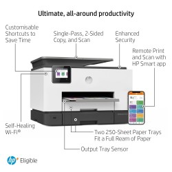 HP OfficeJet Pro 9022e AiO Spausdintuvas rašalinis spalvotas MFP A4 24 ppm USB Wi-Fi Ethernet LAN