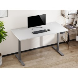 Reguliuojamo aukščio stalas Up Up Bjorn Pilkas, Stalviršis M Baltas