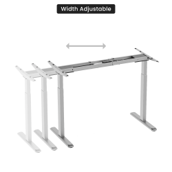 Reguliuojamo aukščio stalas Up Up Bjorn Pilkas, Stalviršis M Baltas