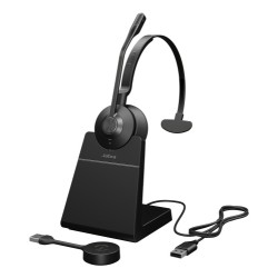 Jabra Engage 55 SE UC Mono Belaidės ausinės, DECT, USB-A, Charging Stand, Juoda