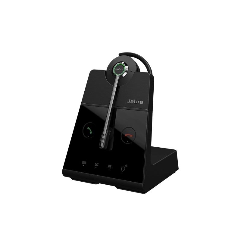 Jabra Engage 65 SE Convertible Belaidės ausinės, DECT, Base Stand, Juoda