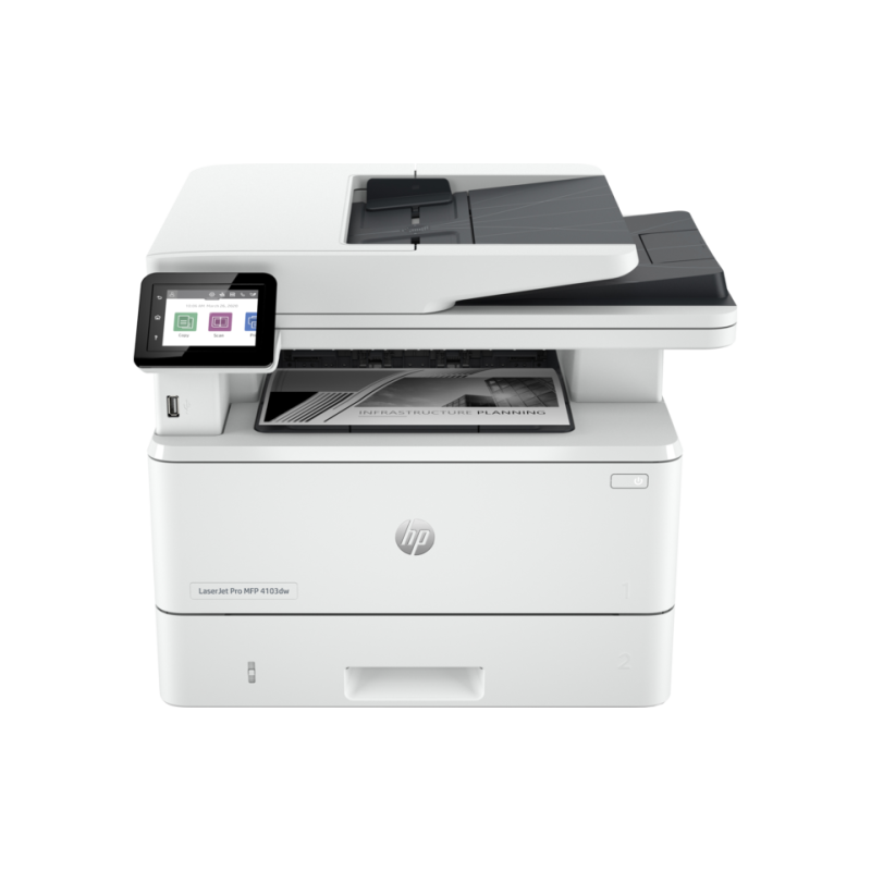 HP LaserJet Pro MFP 4103dw Spausdintuvas lazerinis nespalvotas MFP A4 40 ppm USB Wi-Fi Ethernet LAN