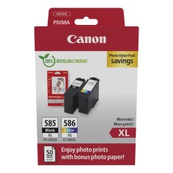 Canon PG-585XL/CL-586XL (6204C005) Photo value pack Rašalinių kasečių komplektas, BK/CMY