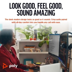 POLY Blackwire 3325 Stereo Laidinės ausinės, 3.5mm jack, USB-C/A Adapter, Juoda
