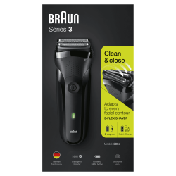 Braun Series 3 300s Barzdaskutė, Black