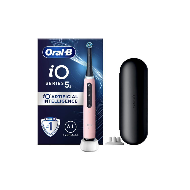 Oral-B iO Series 5s Elektrinis dantų šepetėlis, Blush Pink