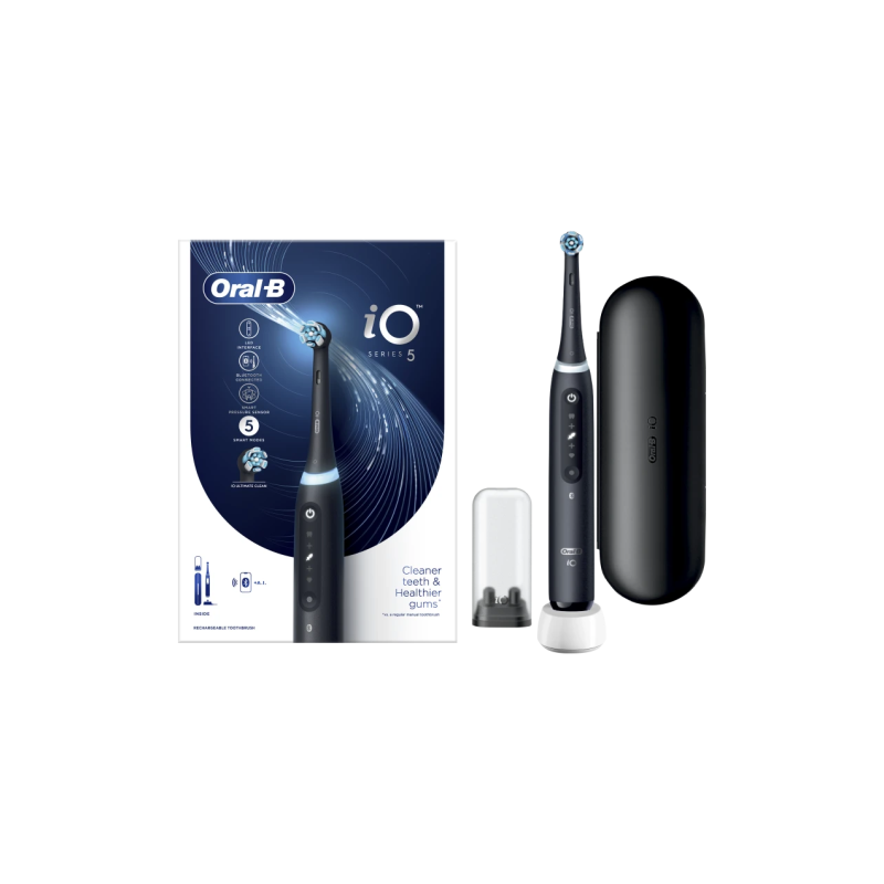 Oral-B iO Series 5 Elektrinis dantų šepetėlis, Juoda