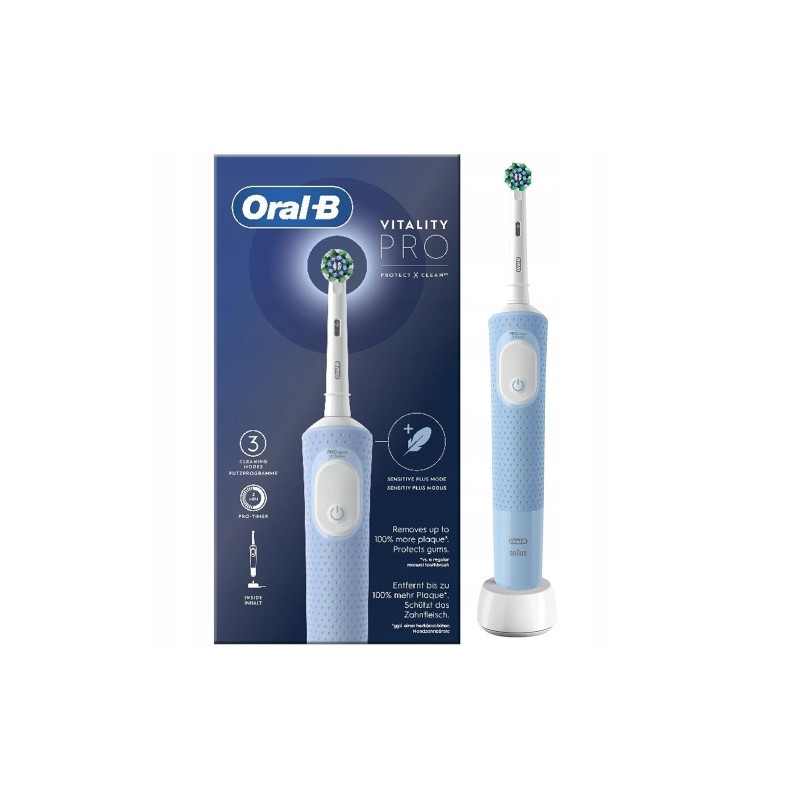 Oral-B Vitality Pro Protect X Clean Elektrinis dantų šepetėlis, Mėlyna