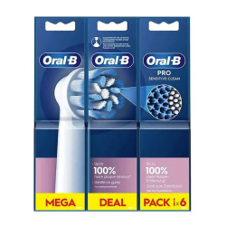 Oral-B Pro Sensitive Clean Dantų šepetėlio galvutės, Balta