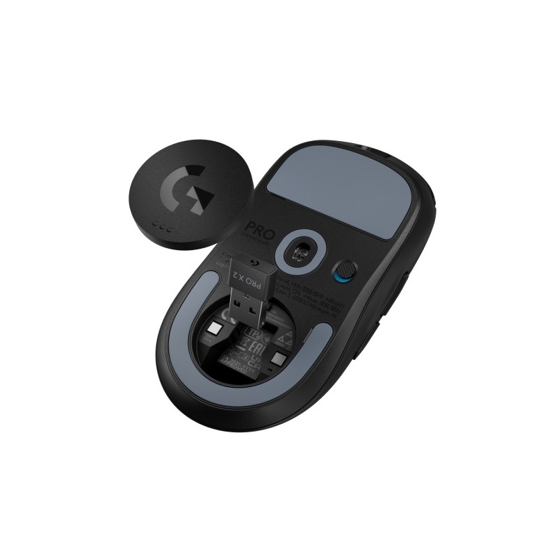 Logitech G PRO X SUPERLIGHT 2 LIGHTSPEED Belaidė žaidimų pelė, RF Wireless 44000 DPI, Juoda