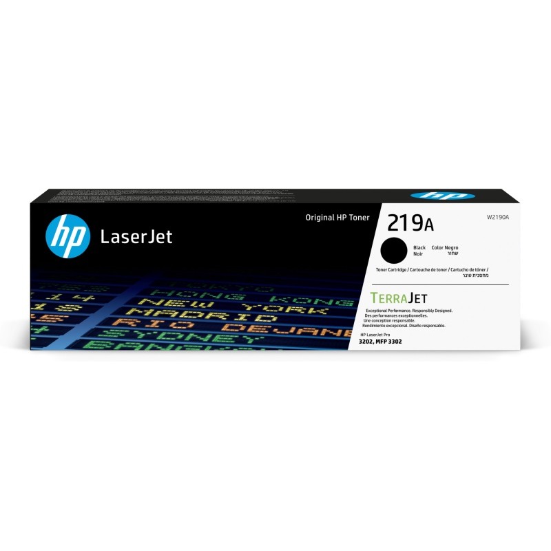 HP 219A (W2190A) Lazerinė kasetė, Juoda