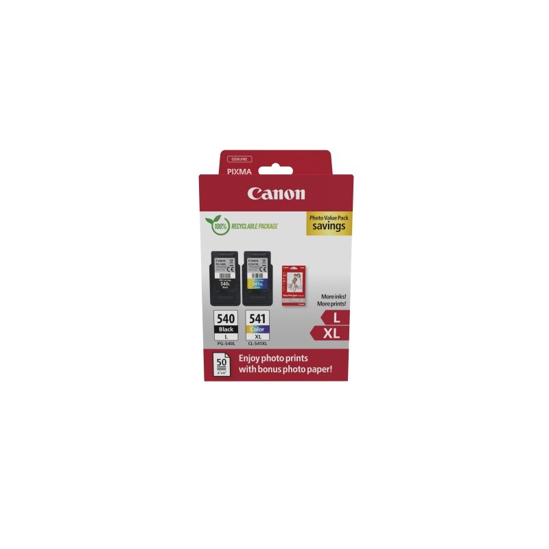 Canon PG-540L/CL-541XL (5224B012) Photo value pack Rašalinių kasečių komplektas, BK/CMY