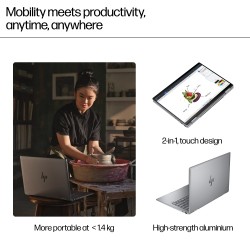HP ENVY x360 14-fa0005ny 14'' WUXGA Touch AMD Ryzen 5 8640HS 16GB 512GB SSD W11H Meteor Silver