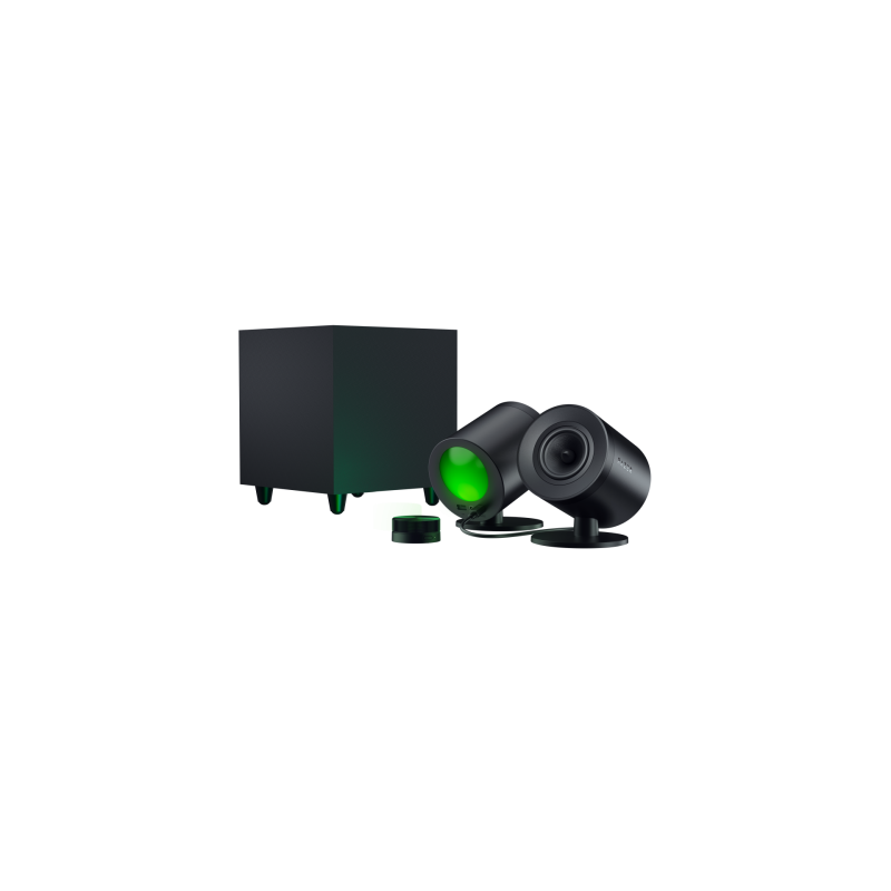 Razer Nommo V2 Pro Full range 2.1 PC Žaidimų garso kolonėlės, Juoda