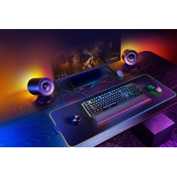 Razer Nommo V2 Pro Full range 2.1 PC Žaidimų garso kolonėlės, Juoda