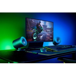 Razer Nommo V2 Pro Full range 2.1 PC Žaidimų garso kolonėlės, Juoda
