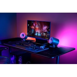 Razer Nommo V2 Pro Full range 2.1 PC Žaidimų garso kolonėlės, Juoda
