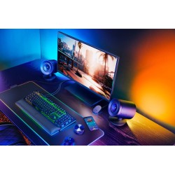 Razer Nommo V2 Pro Full range 2.1 PC Žaidimų garso kolonėlės, Juoda