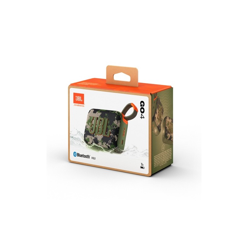 JBL Go 4 Nešiojama garso kolonėlė, Bluetooth, Squad
