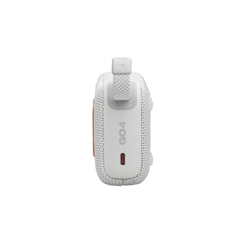 JBL Go 4 Nešiojama garso kolonėlė, Bluetooth, Balta
