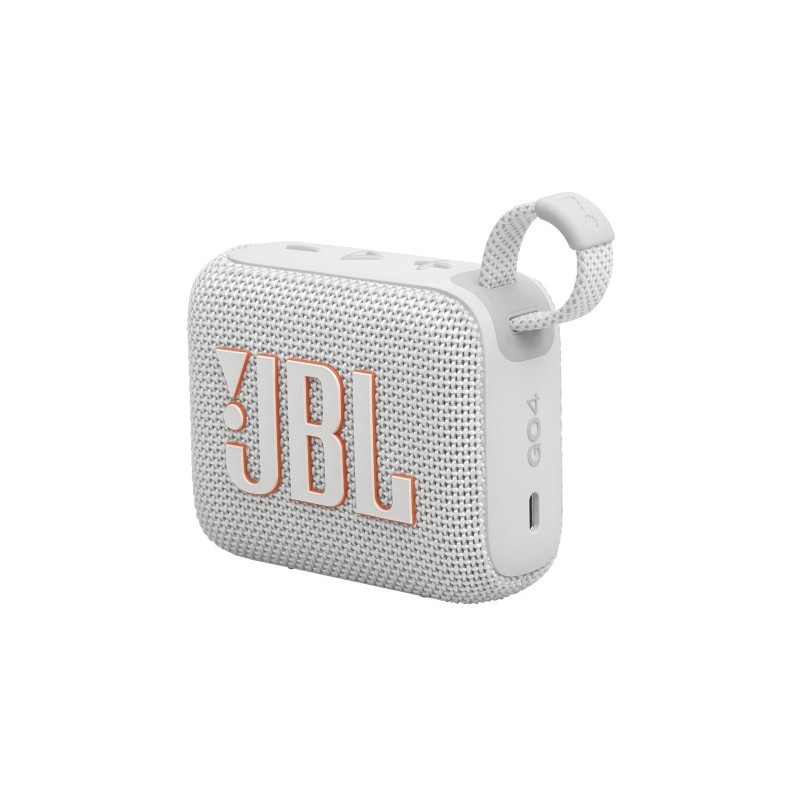 JBL Go 4 Nešiojama garso kolonėlė, Bluetooth, Balta