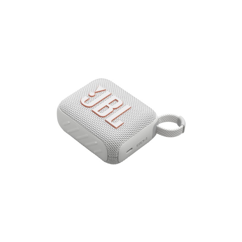 JBL Go 4 Nešiojama garso kolonėlė, Bluetooth, Balta